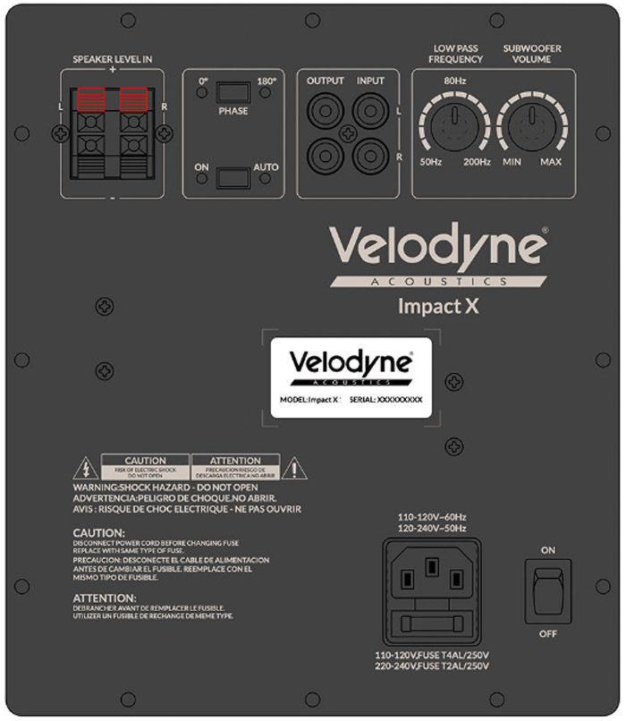Velodyne Acoustics Impact X 